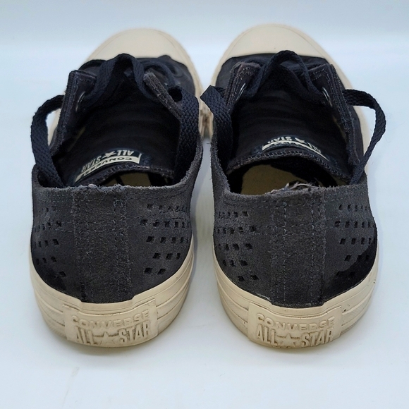 Converse Chuck Taylor All Star Unisex Ox Perforated Almost Black W7.5 M5.5 - Picture 3 of 4